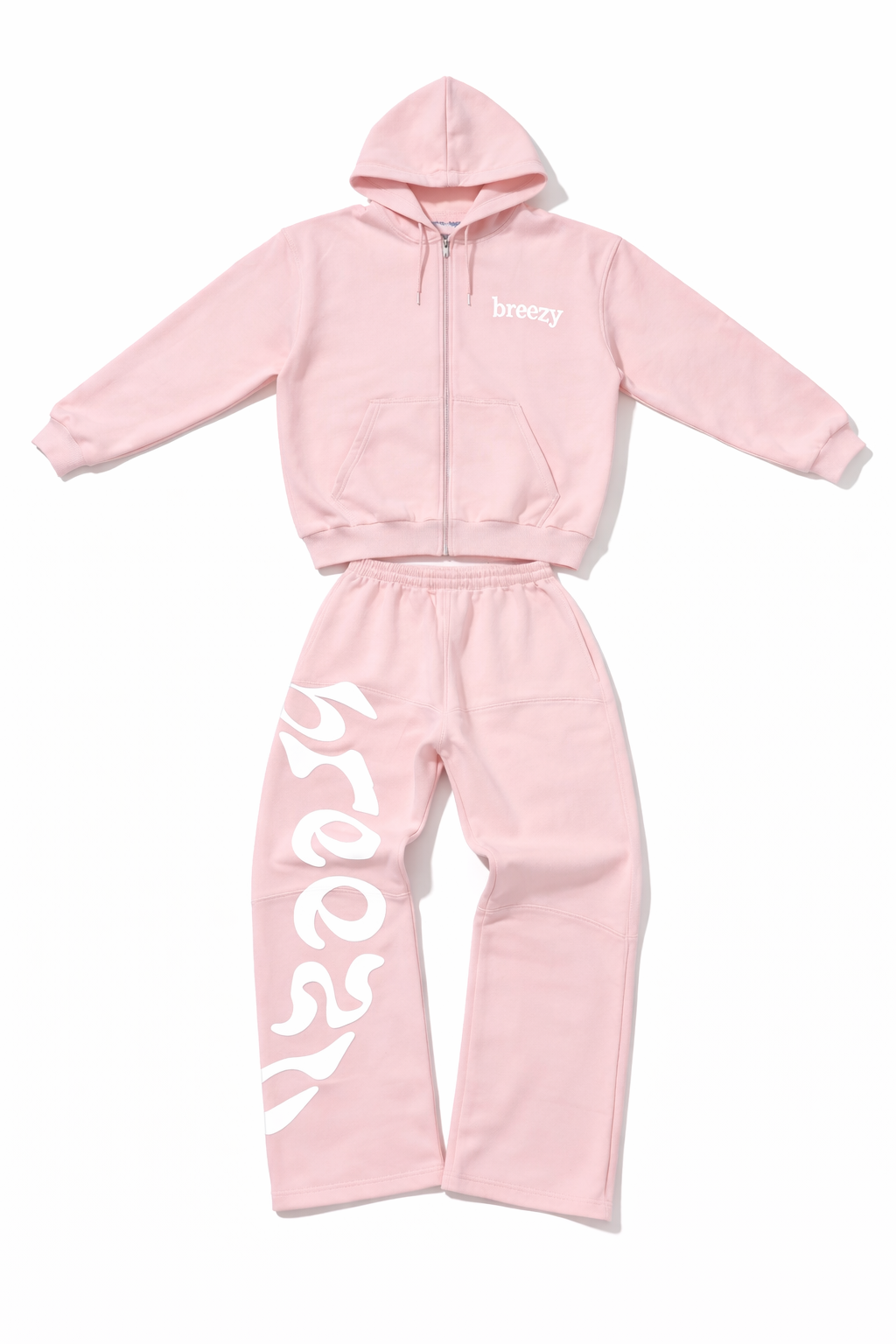 “01” tracksuit pink white label